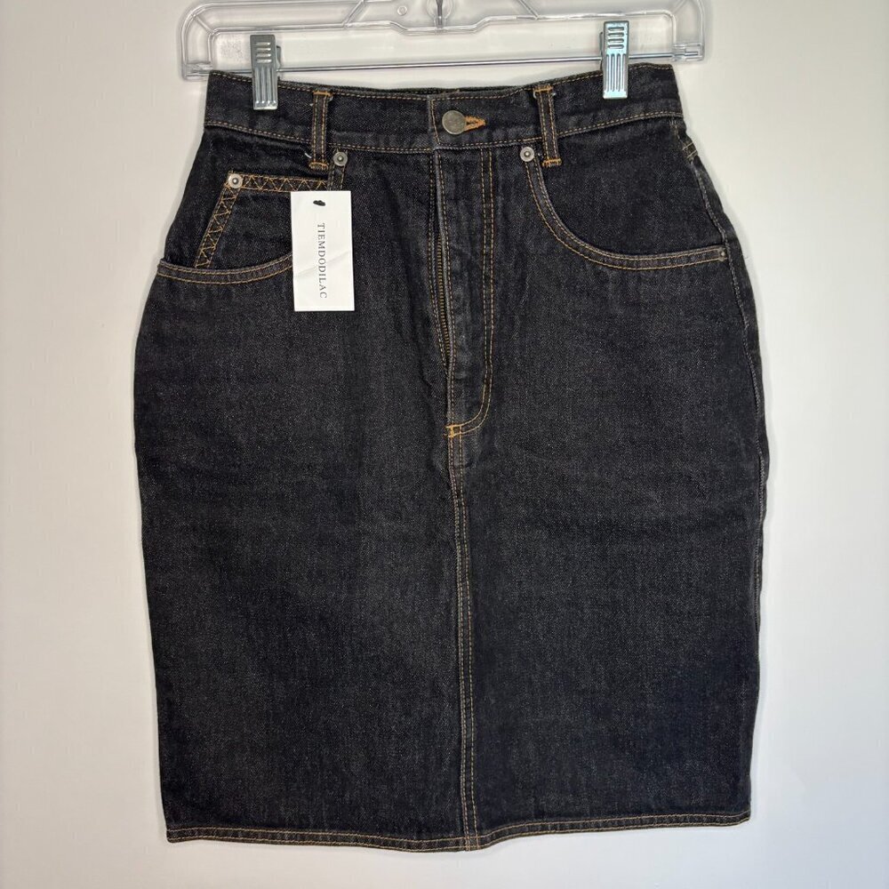 TIEMTODILAC New Denim Skirt 24" waist 21" long